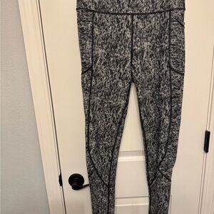 Victoria's Secret Black and Gray Total Knockout Tights/Leggings